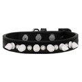 Pet Pal Crystal & White Spikes Dog CollarBlack Size 10 PE868491